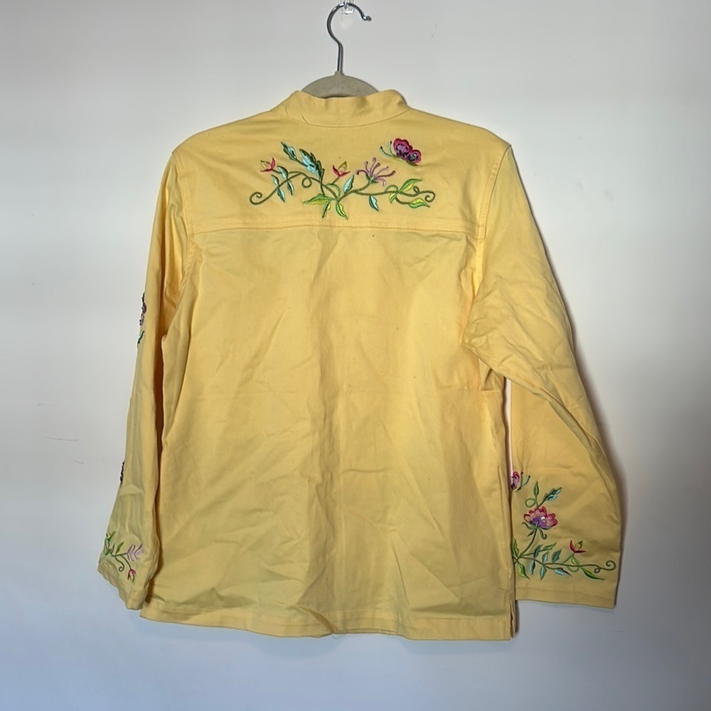 Quaker Factory Embroidered Yellow Jacket - Picture 3 of 8
